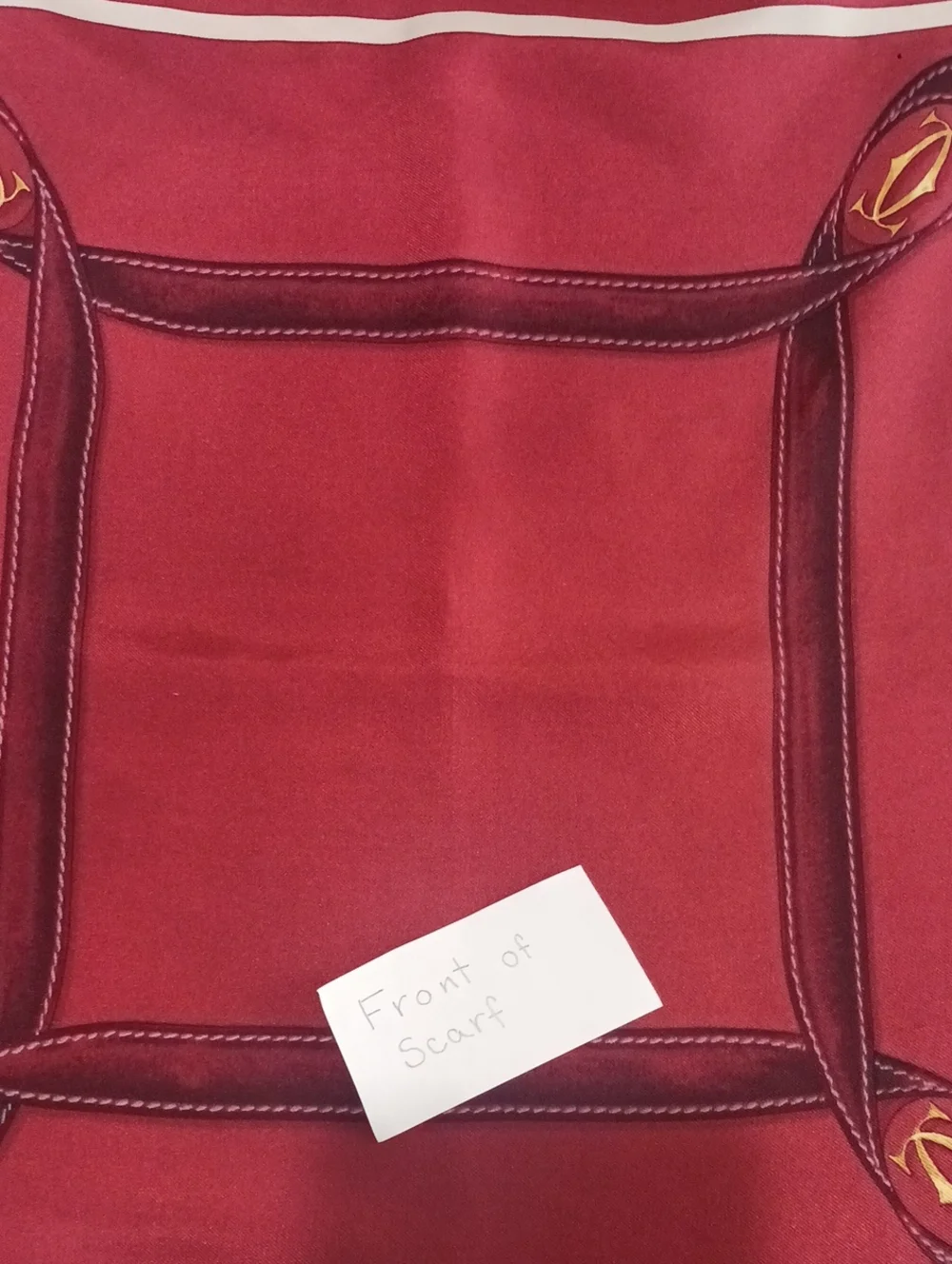 Vintage Cartier Silk Scarf